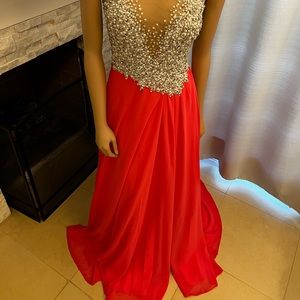 New Glamour by Terani Red Gown